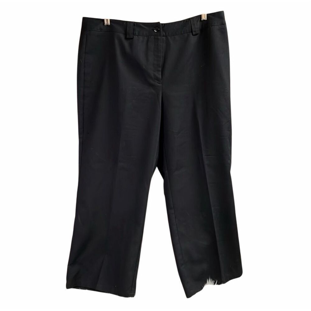 R.Q.T. RQT Women’s Black Dress Pants Size 16 Cotton Poly Career Office Business